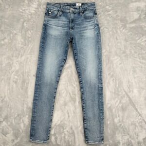 AG Jeans Skinny Ankle Womens 26R (26x27.5) Blue Farrah High Rise Classic Stretch